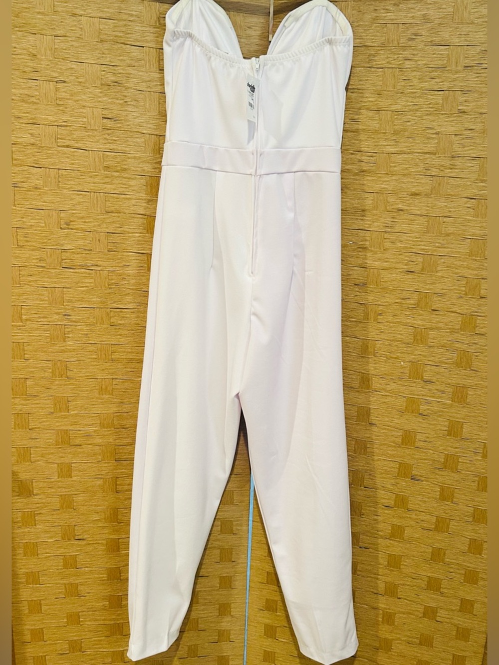White Strapless Jumpsuit - Picture 2 of 3